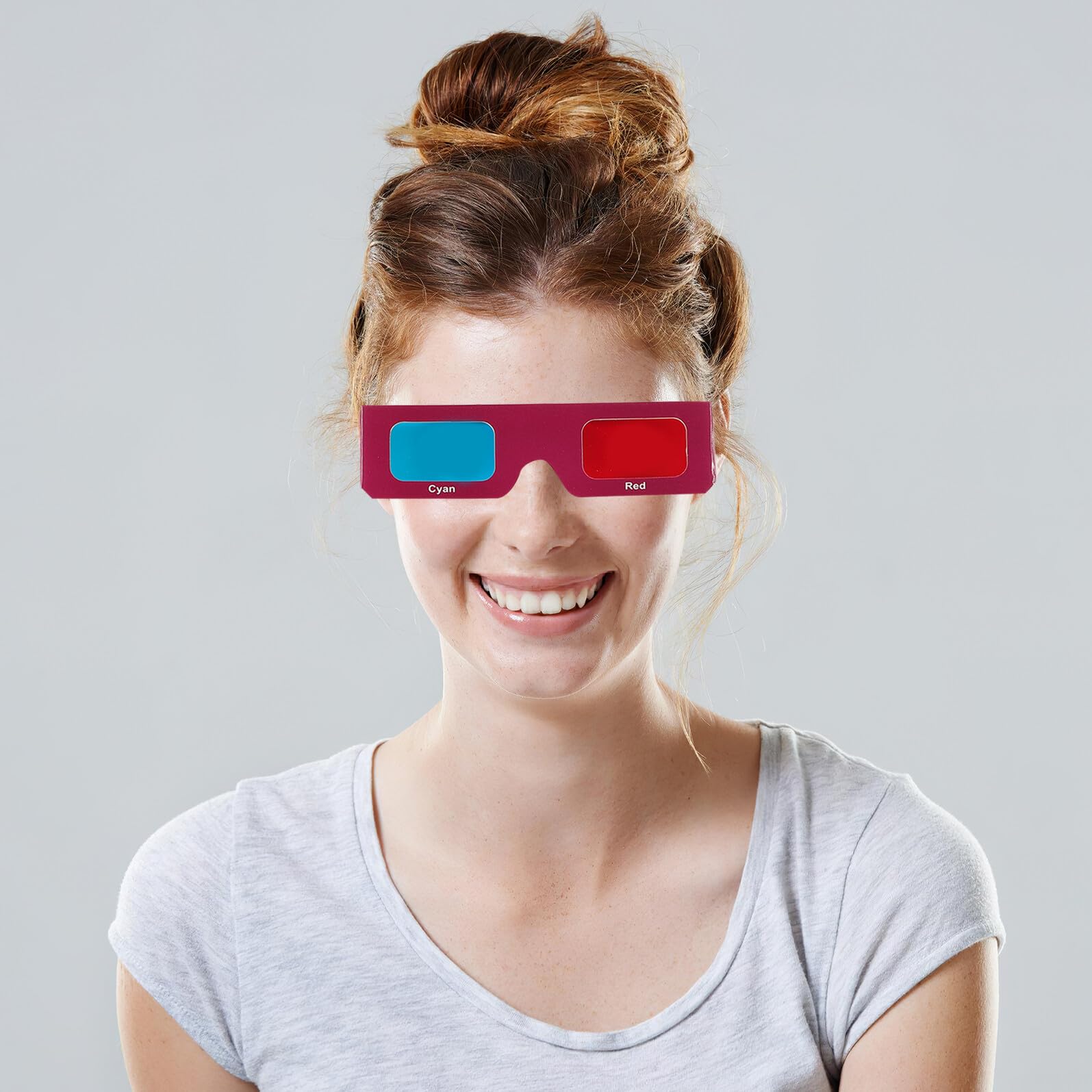 COHEALI 10pezzi Occhiali in Cartone Lenti Rosse e Blu Pacchetto per Film Programmi Tv e Visualizzazione di Foto Adatti per Esperimenti Scientifici e Attività in Classe