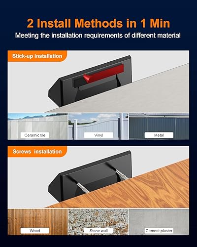 Miniatura 4 de GVSHINE Luces solares para valla al aire libre, impermeables, paquete de 8 luces solares de pared de 3 lentes para exteriores, 5 modos de luz blanca