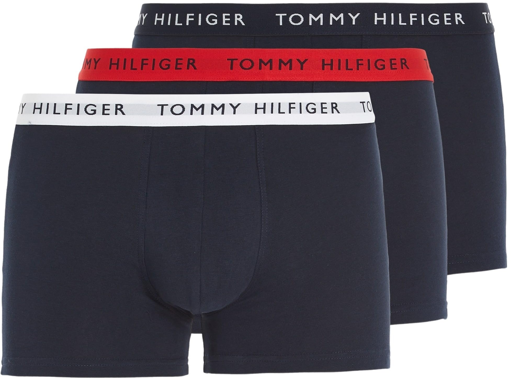 Tommy Hilfiger 3P Trunk Wb Trunk Herren, Mehrfarbig (Desert Sky/White/Primary Red), XL