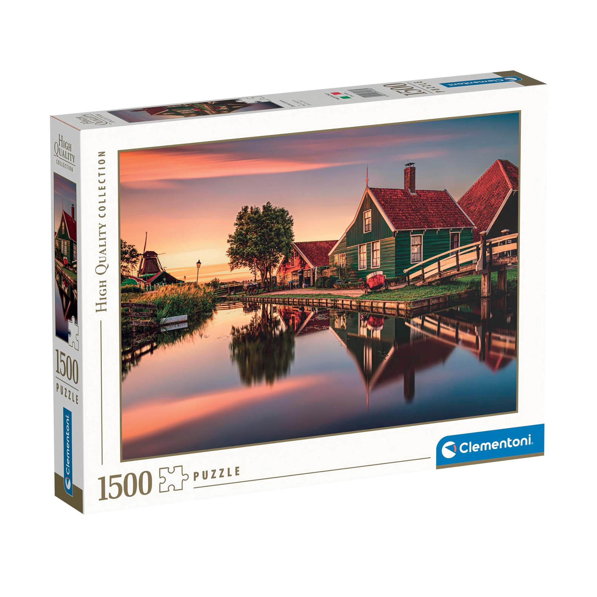 Amazon.com: Clementoni Collection-Zaanse Schans-1500 Pieces Adult