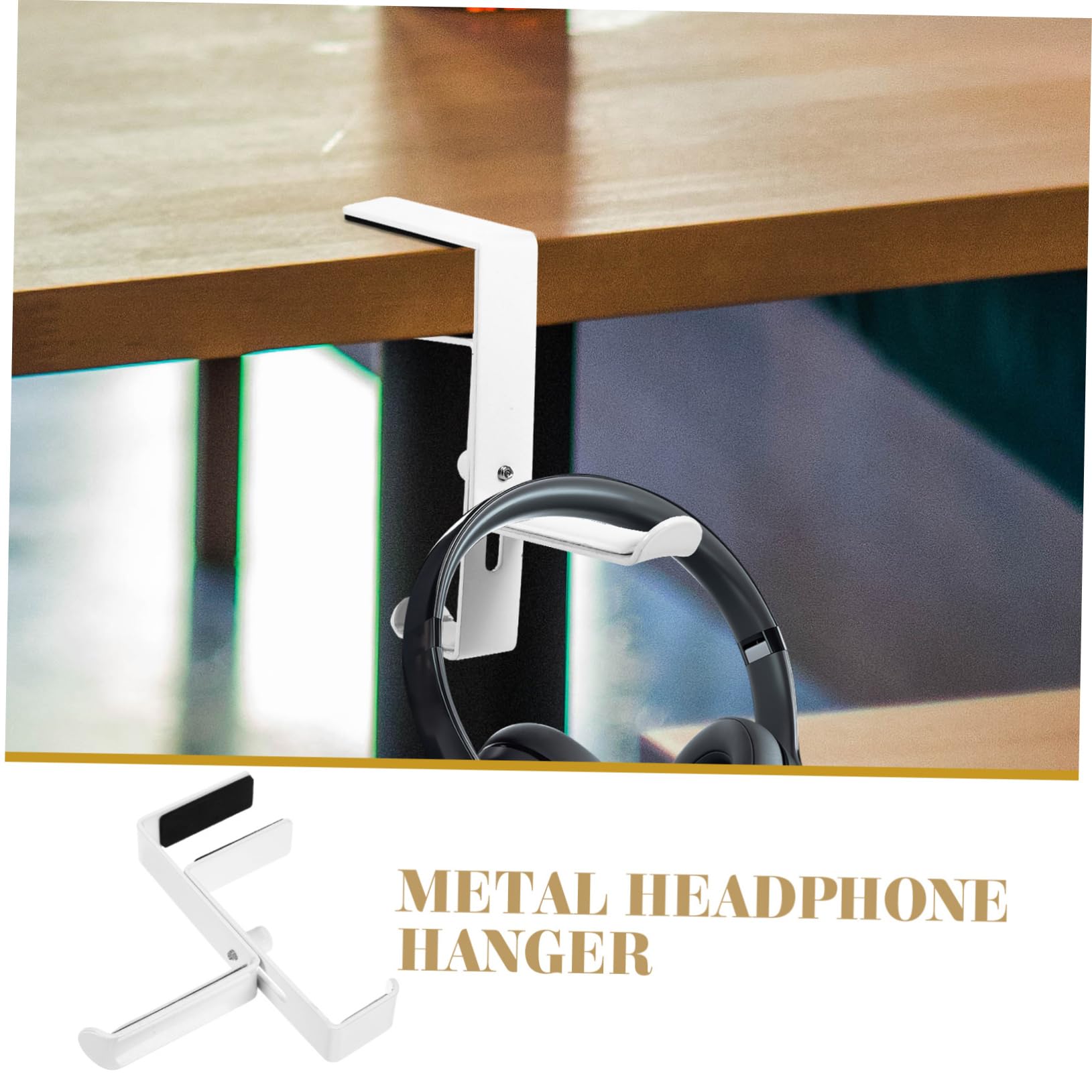jojofuny 3pièces Support De Casque Ajustable Pour Bureau De Fixation Sans Perçage Pour Écouteurs Support De Pratique Et Encombrant