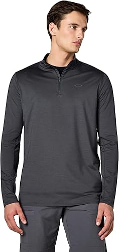 Oakley Men's Gravity Range Quarter Jacket, Blackout Dark Heather