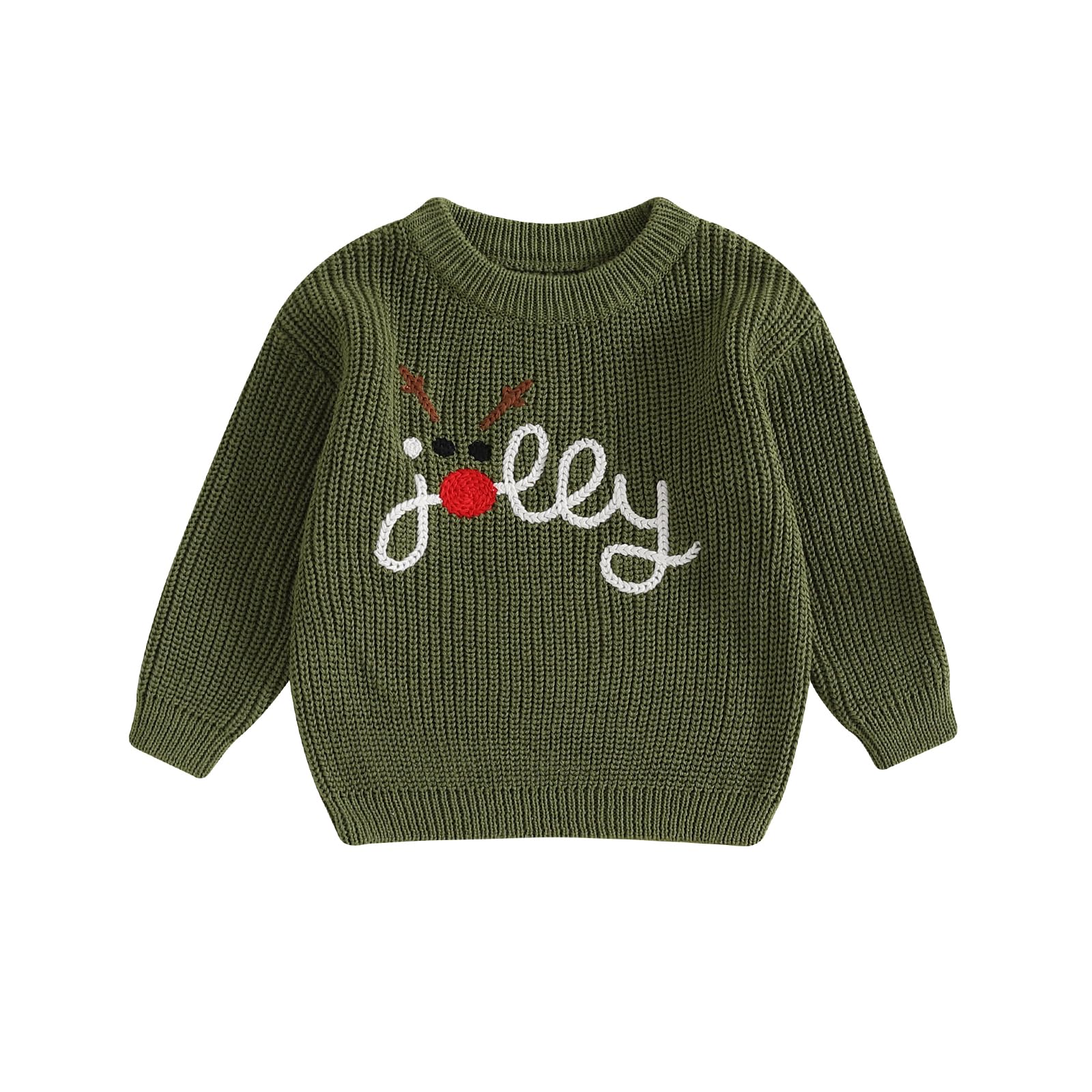 LSFYSZD Toddler Baby Girls Boys Halloween Pumpkin Sweaters Long Sleeve Crew Neck Winter Warm Knitwear Pullover Jumpers Top — view 246