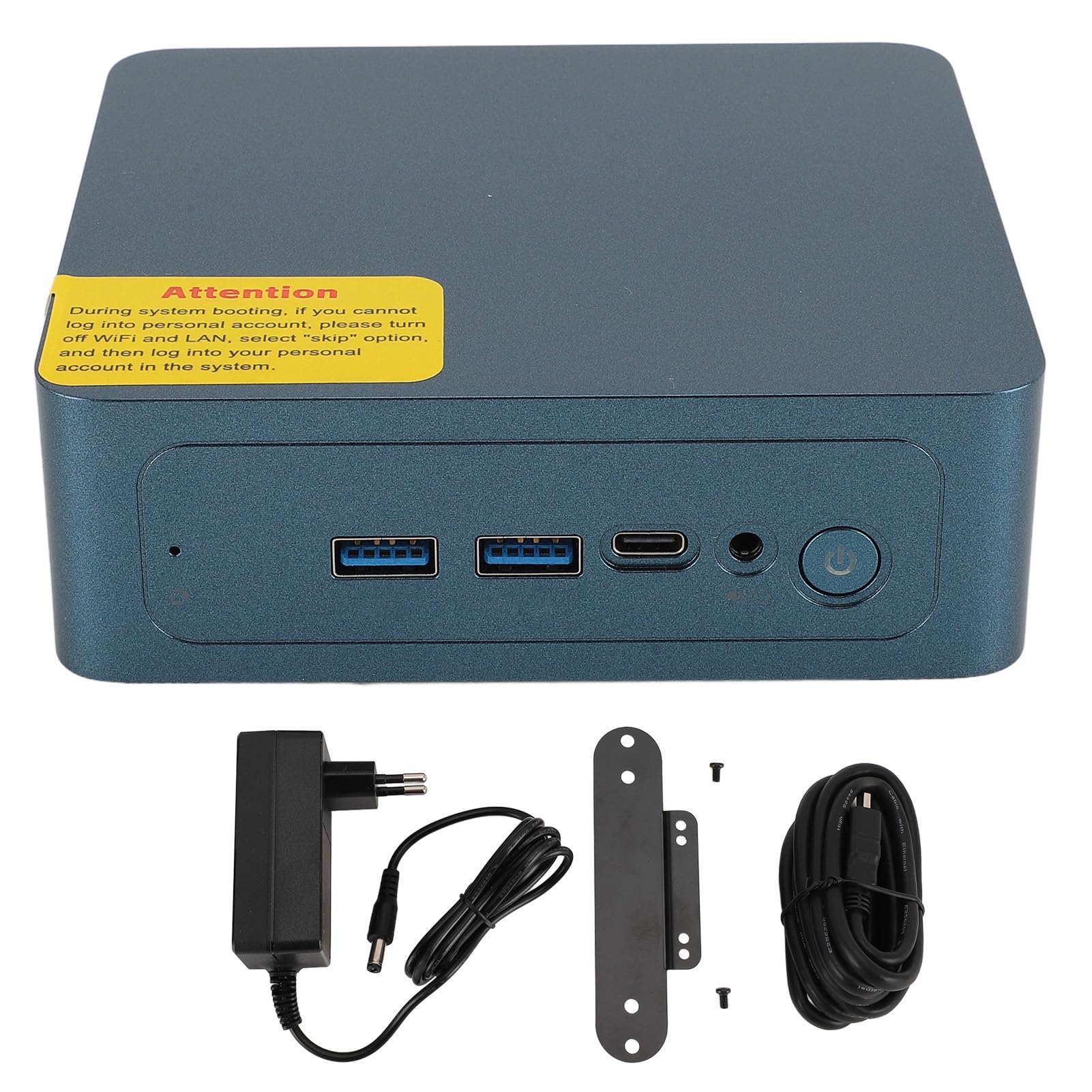 Kompaktowy Komputer Stacjonarny, I3 1215U, 8 GB DDR4, 2666 MHz Wi Fi 6E, BT 5.2, Typ C, Podwójny Wyświetlacz, 2 X USB3.2, dla (Wtyczka UE 8 GB + 512 GB)