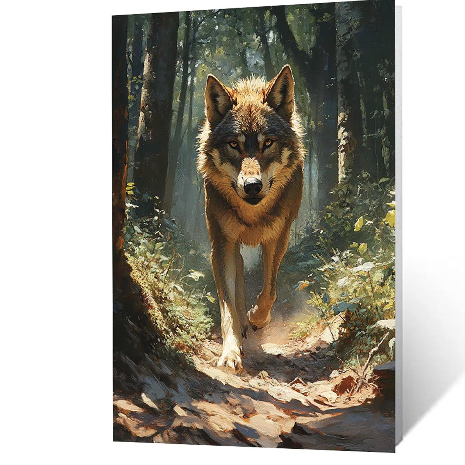 YH2F-1102 do malowania po numerach, dla dorosłych, wilk, zestaw do malowania po numerach, dla dorosłych, kobiet, 91 x 71 cm, zwierzę, płótno, sztuka ścienna, zestaw do dekoracji domu, prezenty dla