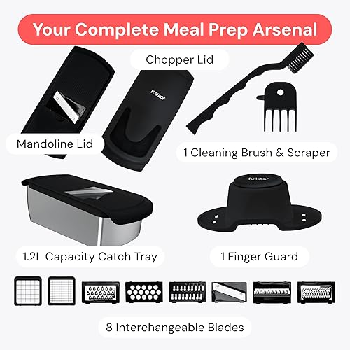 Miniatura 9 de Fullstar The Original Pro Chopper - Picador de verduras y espiralizador, picador de alimentos con recipiente, rebanador de frutas, utensilios de