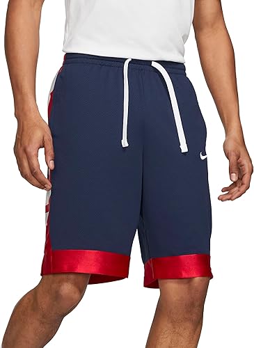Nike Dri-FIT Elite Stripe CV1748-410 - Pantalones cortos de baloncesto para hombre, talla S, Azul