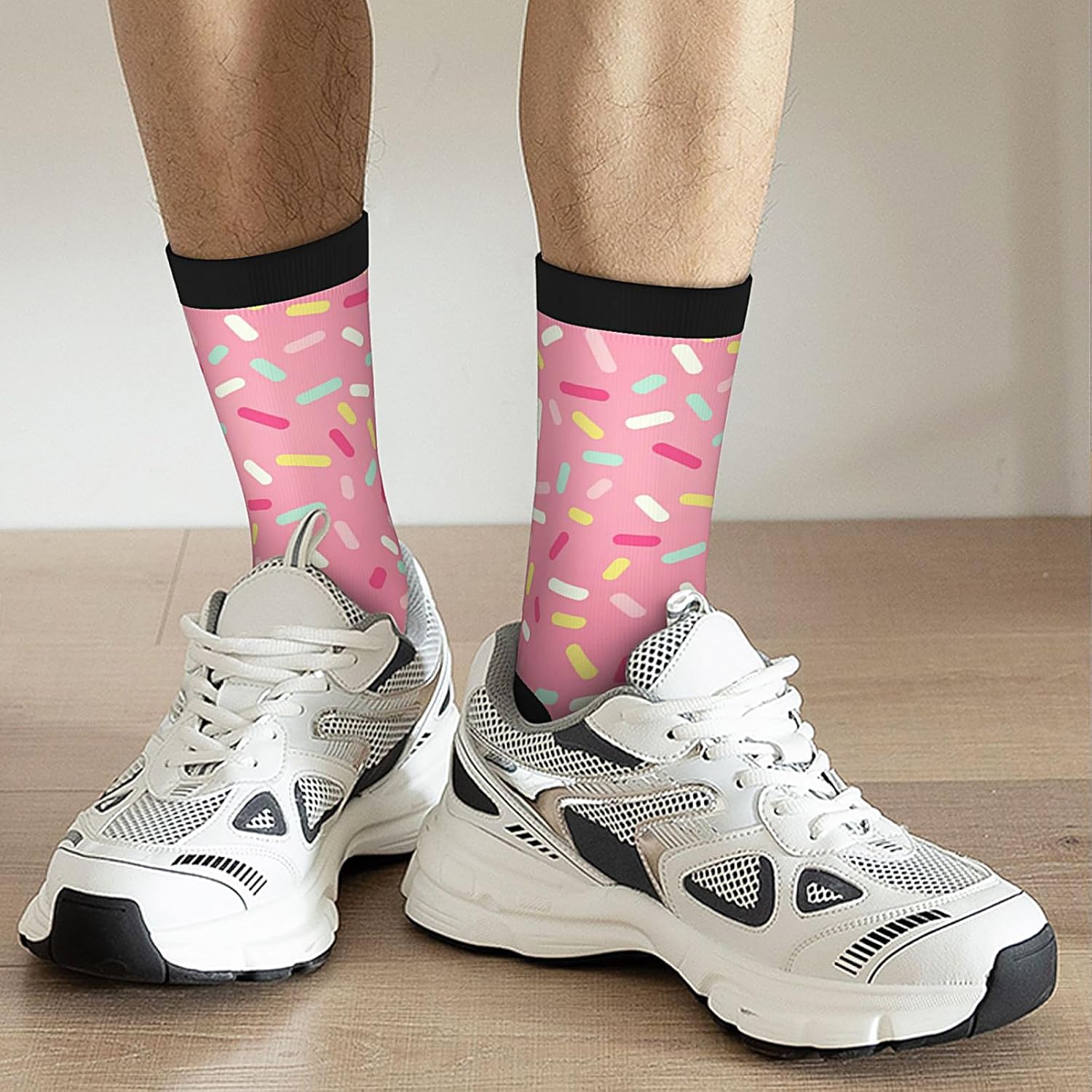 Fun Colorful Novelty Socks, Food Crazy Crew Socks Casual Dress Socks for Men Women Gifts - Image 8