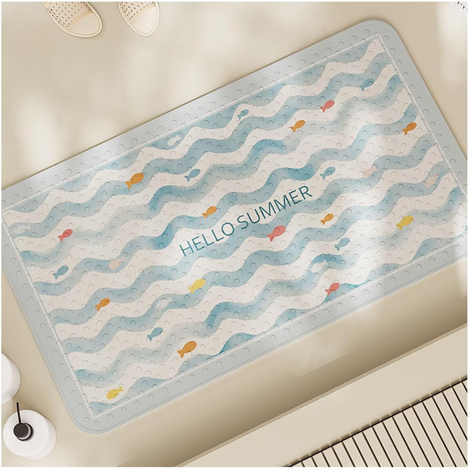 Bathtub Mat Non Slip, Extra Long, Shower Mat Non Slip, Washable Mats for Inside Shower for Bathroom, 19.6x31.4inch