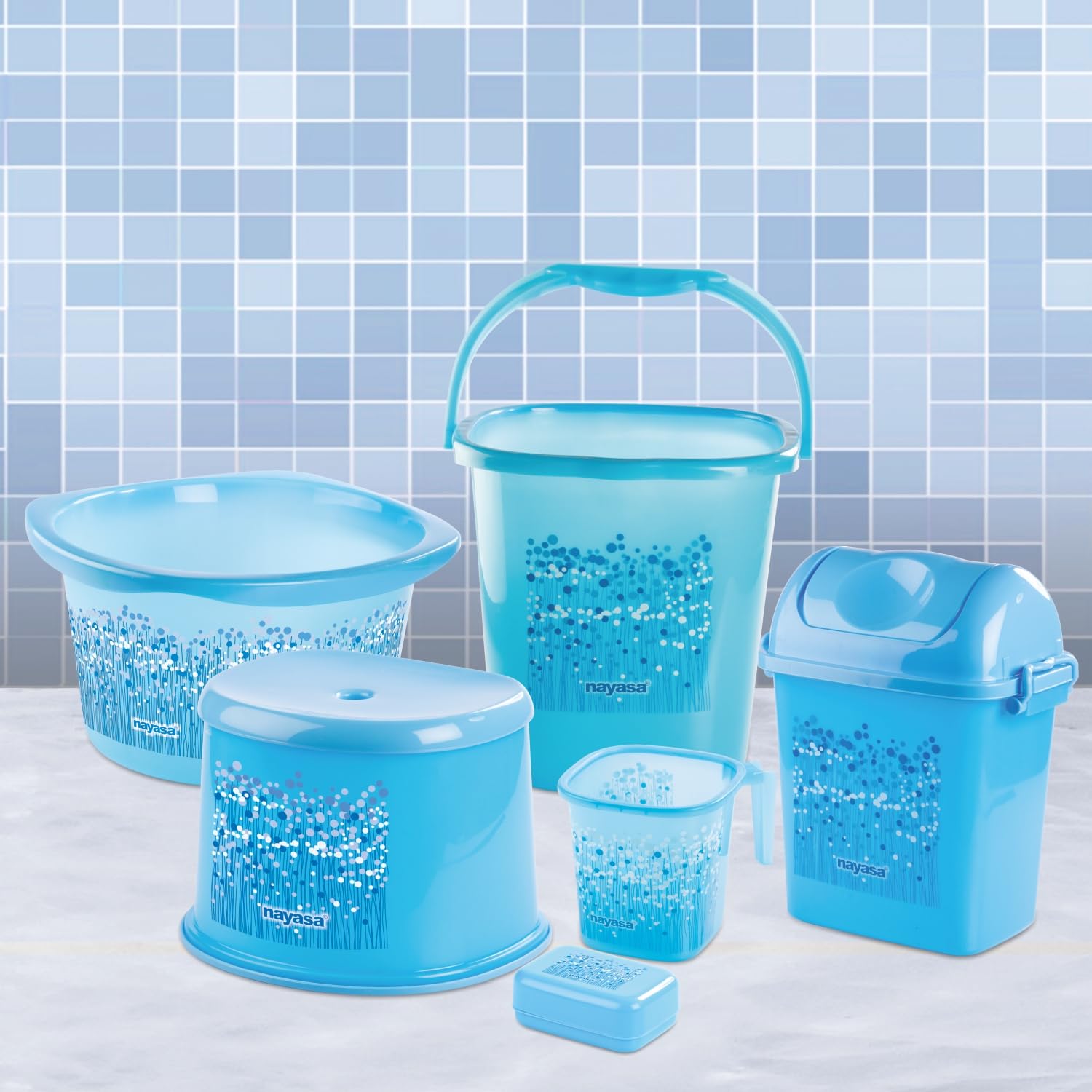 Nayasa Funk 6 Piece Set Deluxe Bucket (Blue)