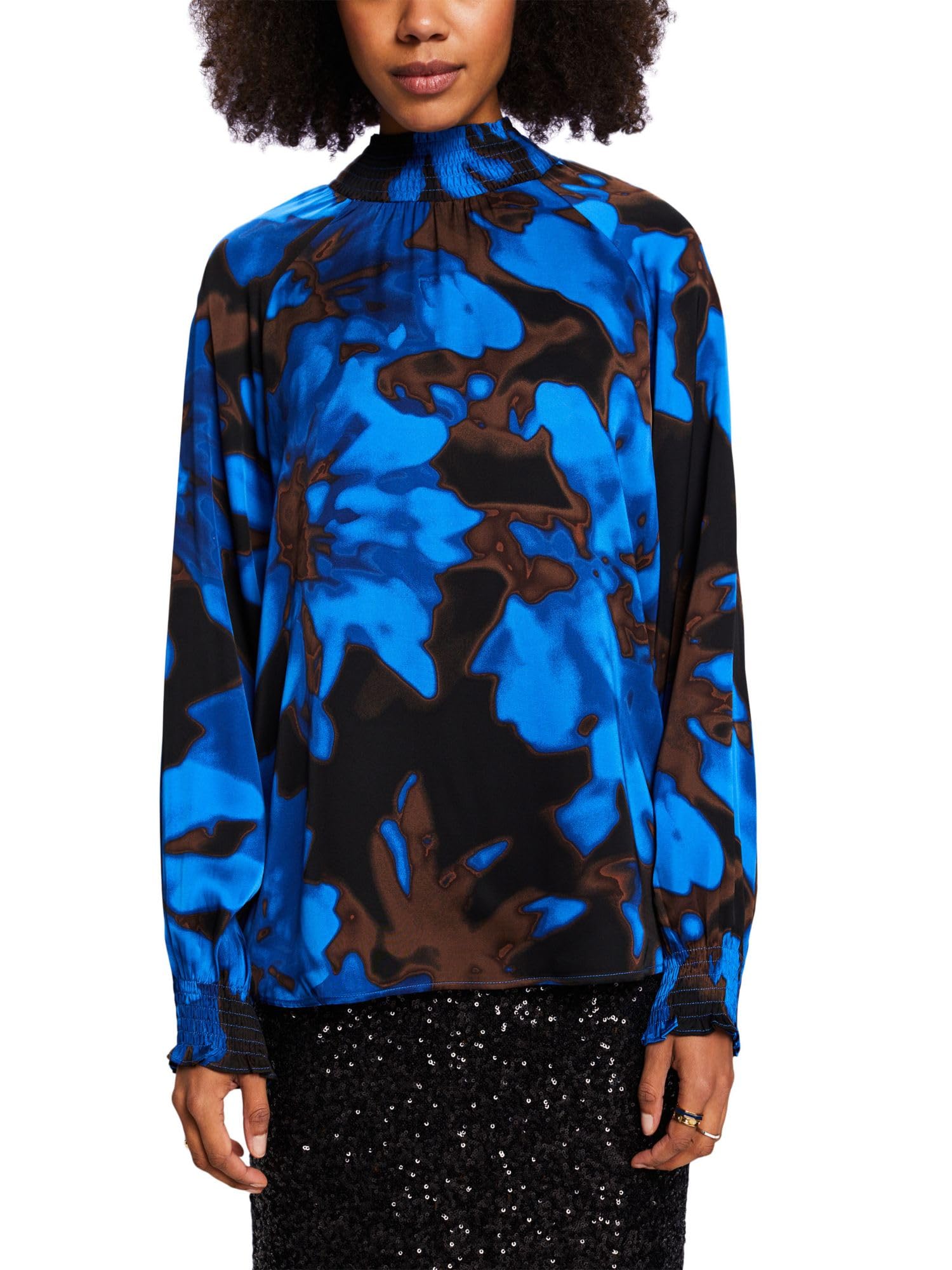 ESPRIT Women's 113EE1F320 Blouse, 410/BRIGHT Blue,