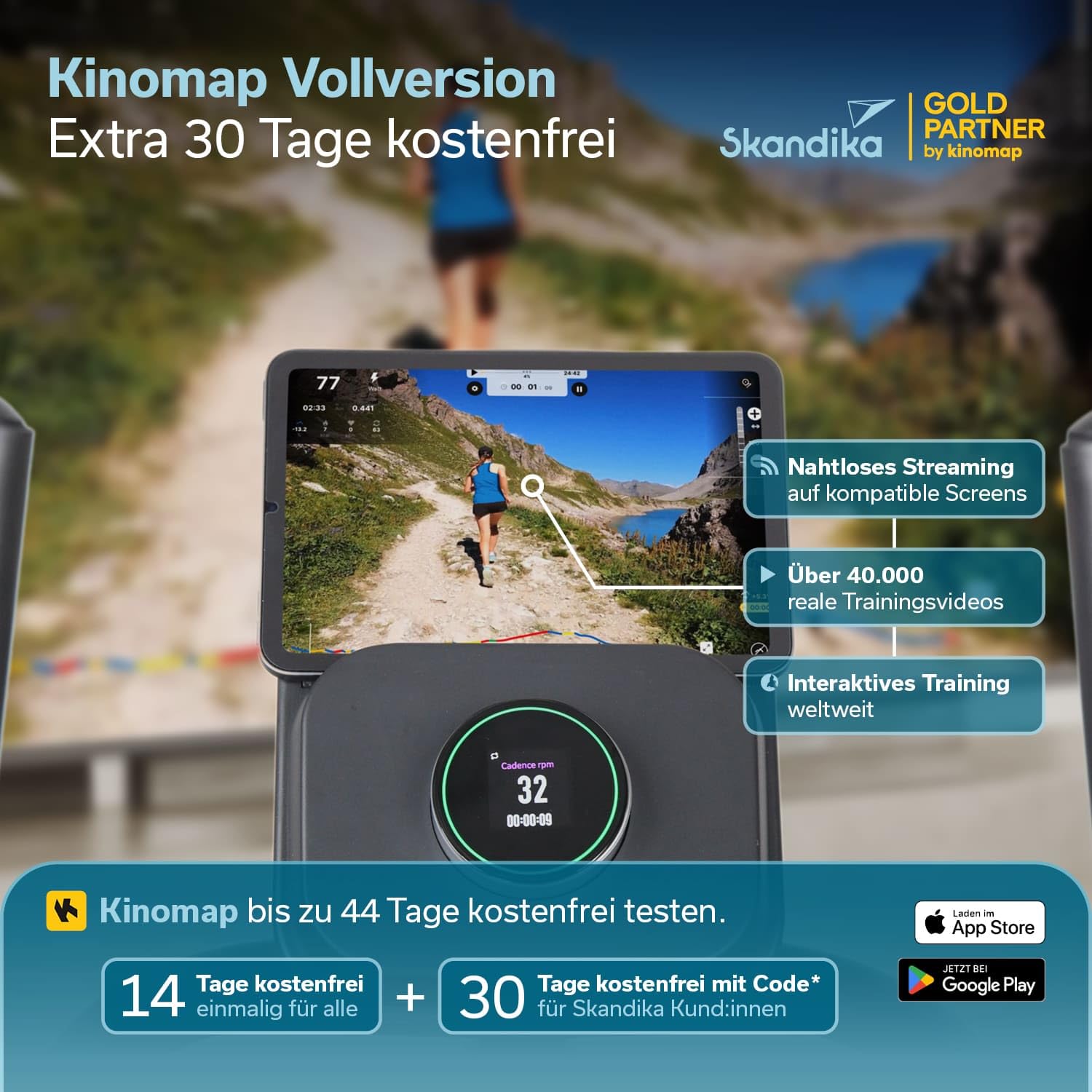 Skandika Crosstrainer für Zuhause Carbon P25-G, Crosstrainer klappbar, sehr leise, mit Generator verbraucht kein Strom, 32 Stufen, Kinomap App kompatibel, kompakt, Cardio, Ellipsentrainer Bis 150Kg