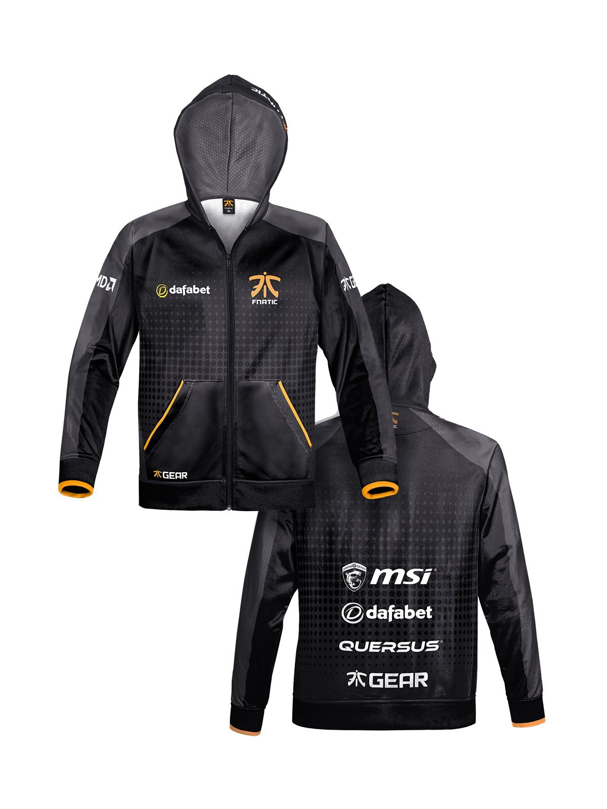Fnatic Men's Player Zipped Hoodie 2XL