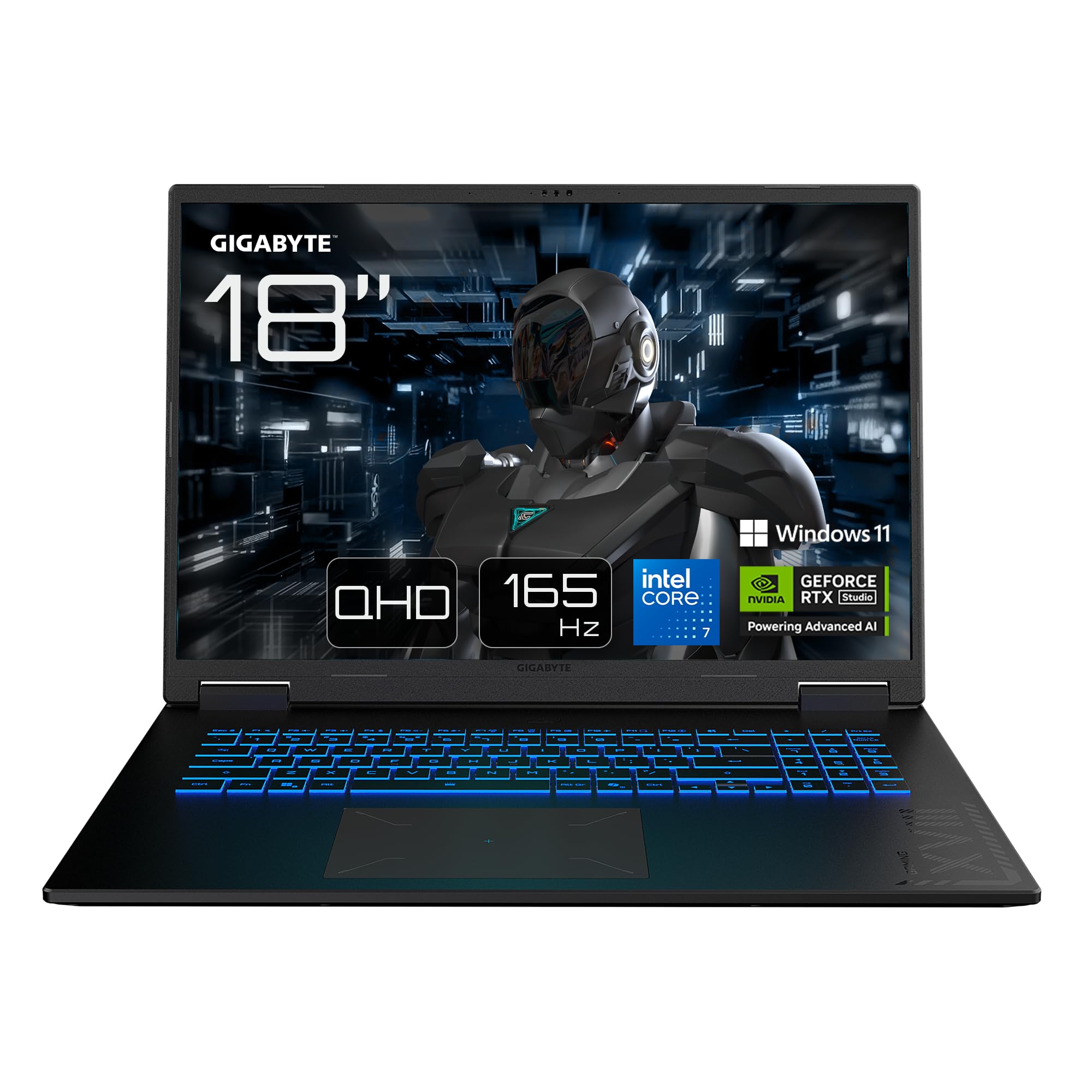 GIGABYTE GAMING A18 Laptop - 18“, 165Hz WUXGA, Intel Core 7 240H, RTX 5070 Ti,