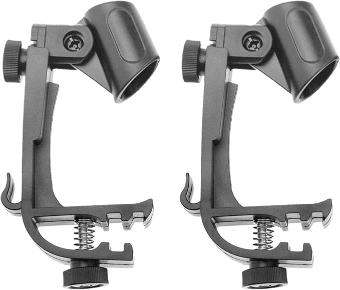 NUEVEN Drum Microphone Clip Adjustable Drum Rim Mic Clips