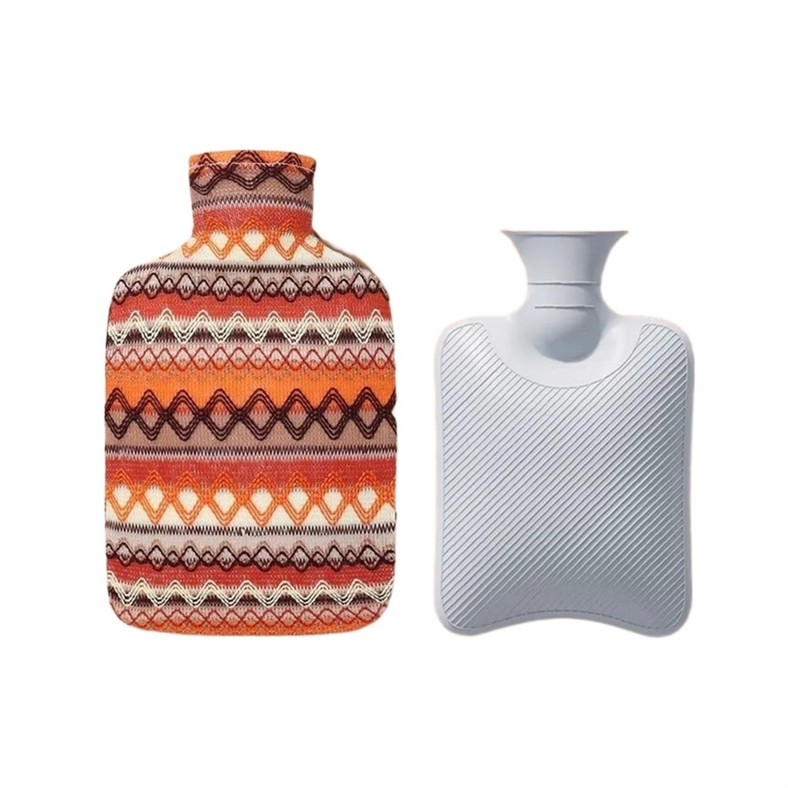 Botella de agua caliente Bolsa de agua caliente llena de agua de 2000ml, bolsa de agua caliente grande de PVC desmontable y lavable for calentar manos y pies Botella de agua caliente (Color : B)