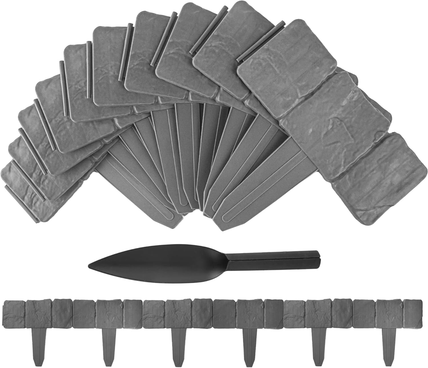 10 PCS Garden Edging Borer with 1 Sharp Shovel, Landscape