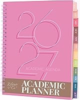 Vista 40 de Rileys - Agenda académica 2025-2026, agenda diaria, semanal y mensual, julio de 2025 a junio de 2026, páginas de notas para estudiantes