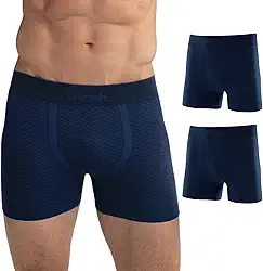Kit 2 Cuecas Boxer Mash Sem Costura Modelagem Anatômica Masculino Adulto
