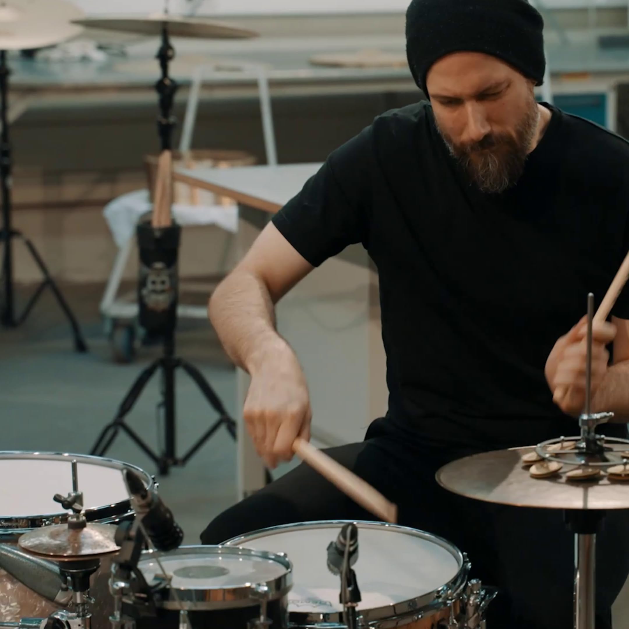 Meinl Cymbals Artist Concept Models Benny Greb Cymbales Crasher Hats 6 pouces (15,24cm) pour Batterie – Bronze B20, Finition Sombre (AC6-CRASHER)