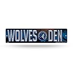 Rico Industries NBA Minnesota Timberwolves 16-Inch Plastic Street Sign Dcor
