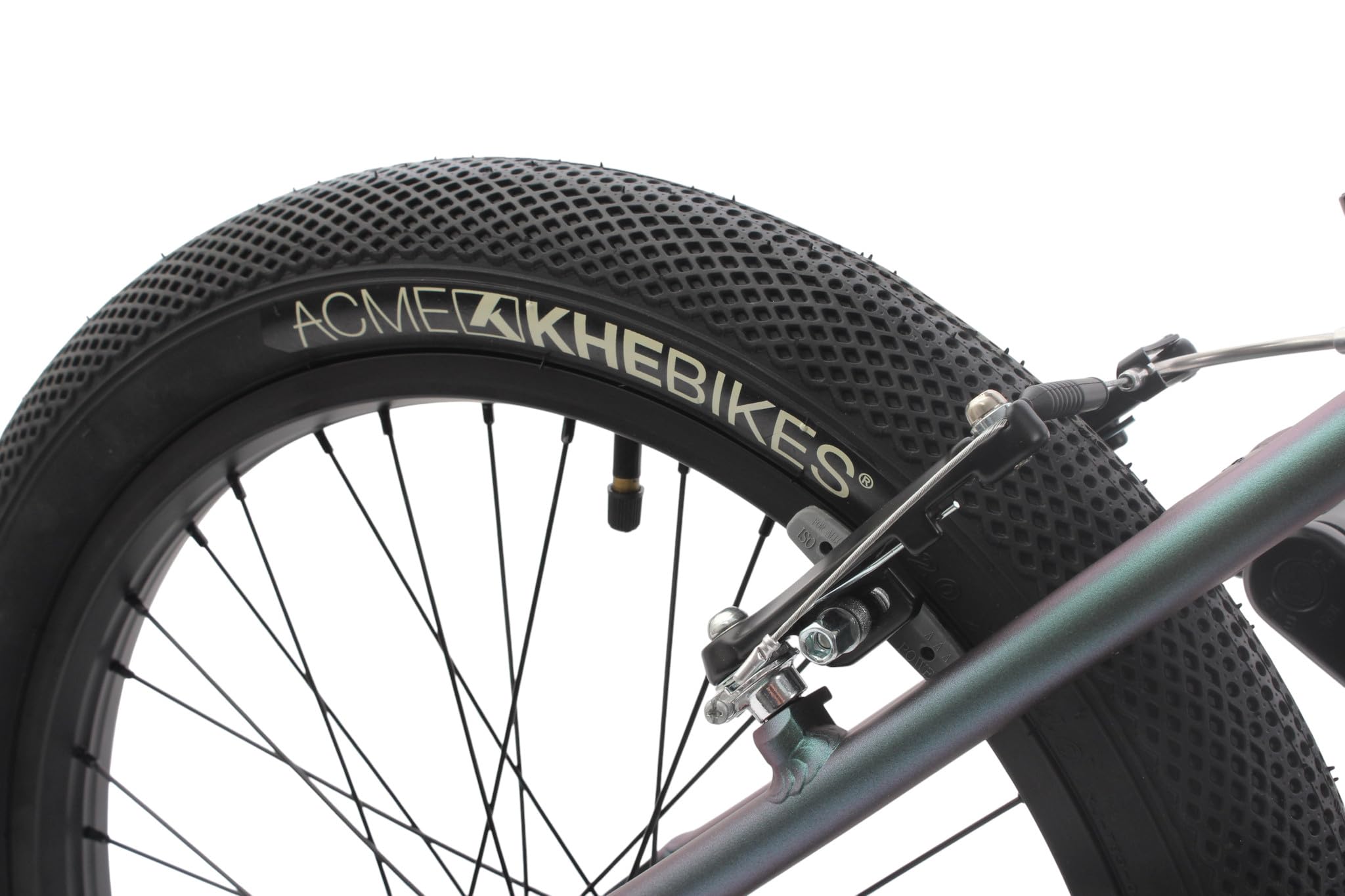 KHEbikes KHE Cosmic AL rower BMX 20" – 10,6 kg – ramka aluminiowa – wirnik Affix – felgi podwójne – Flipflop Zielony – rower BMX dla początkujących – 2025