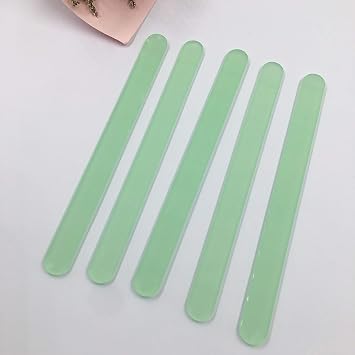 20 Pcs Frosted Acrylic Cakesicle Popsicle Sticks for Ice Creamsicle Candy Apple Frosted Green