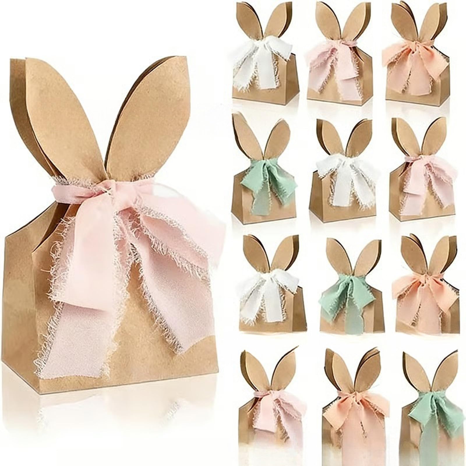 ZEPFJHE 12 / 24Pcs Stylish Butterfly Bowknot Party Treats Bags Colorful Candy for Kids Holiday Event and Special Event Present