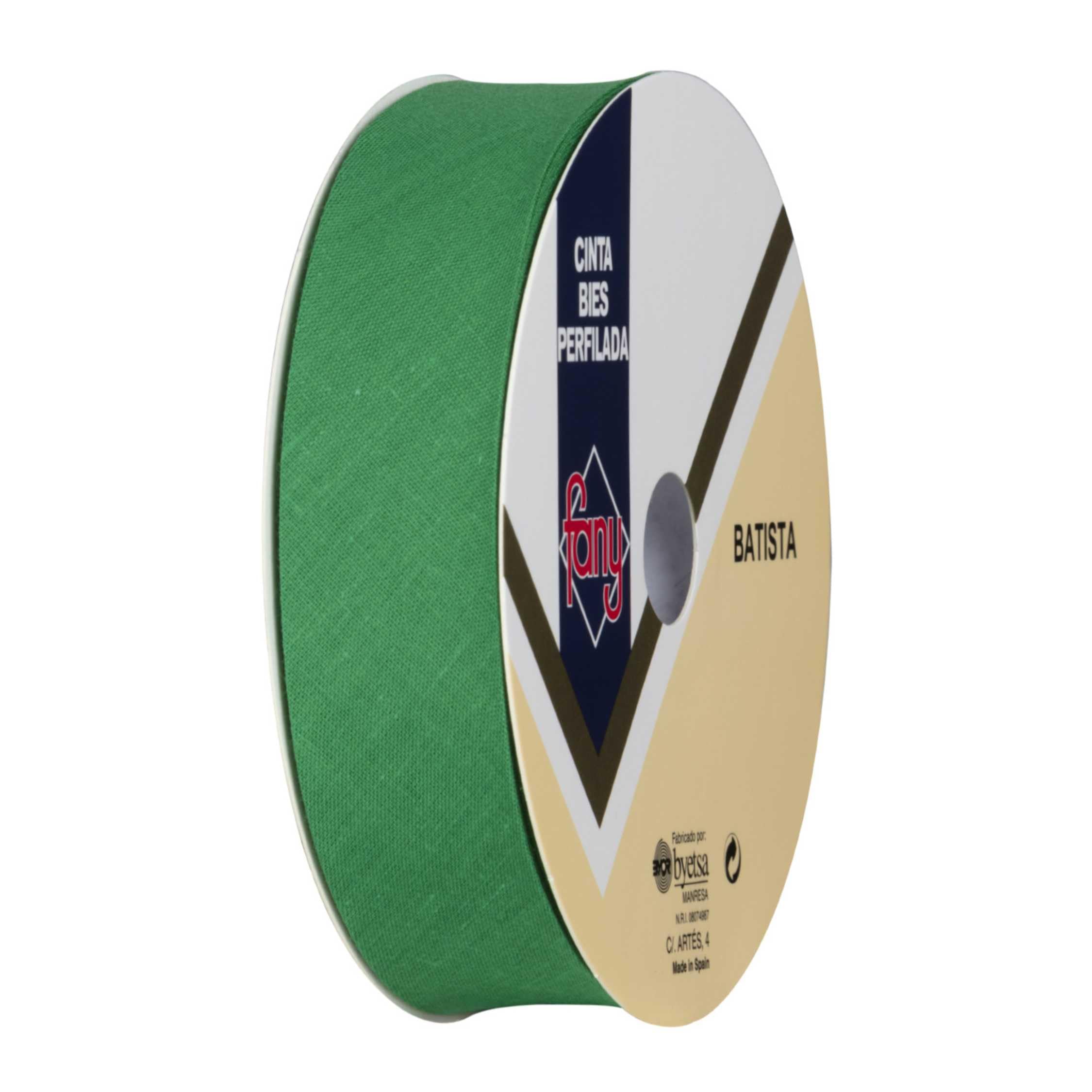 Discover Lifestyle & Fashion Fabrics Bias Binding Tape Polycotton Poly Cotton Sewing Piping Bunting Decorative Trim Edging Hemming Huge Colour Range | 18mm Wide (25 Metre Roll, Forest Green) — image 1