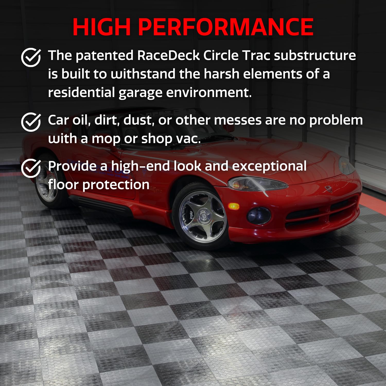 Snapklik.com : Big Floors RaceDeck CircleTrac, Durable Copolymer ...