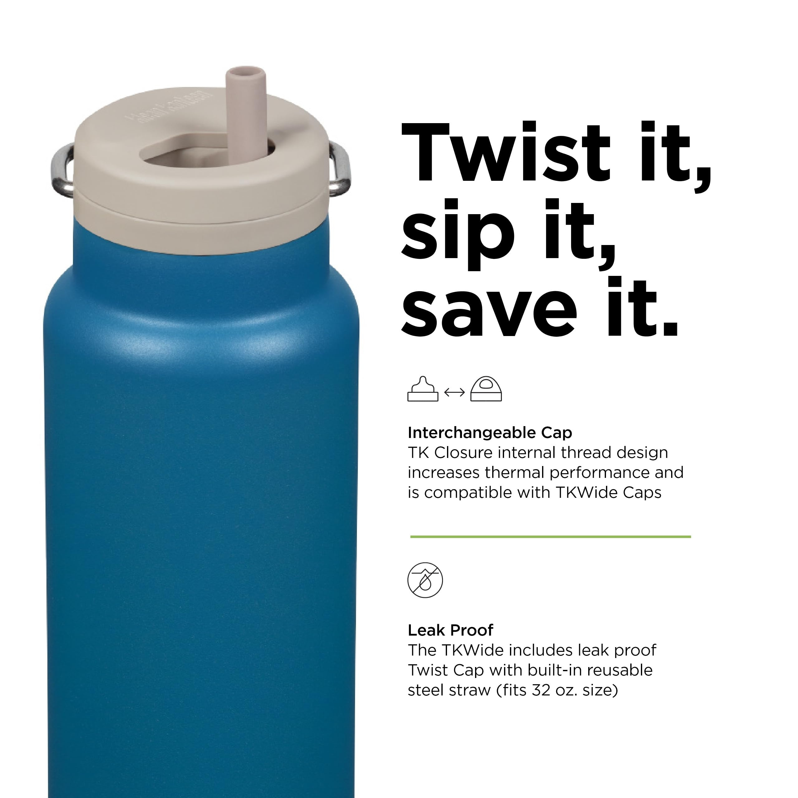 Amazon.com: Klean Kanteen 32oz TKWide Insulated Water Bottle with