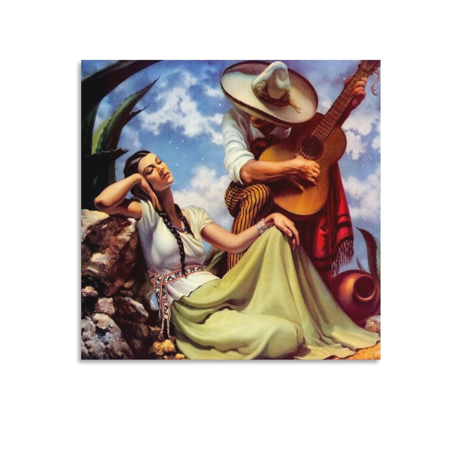 Amazon.com: Mexican Couple Art Vintage Poster Mexican Man
