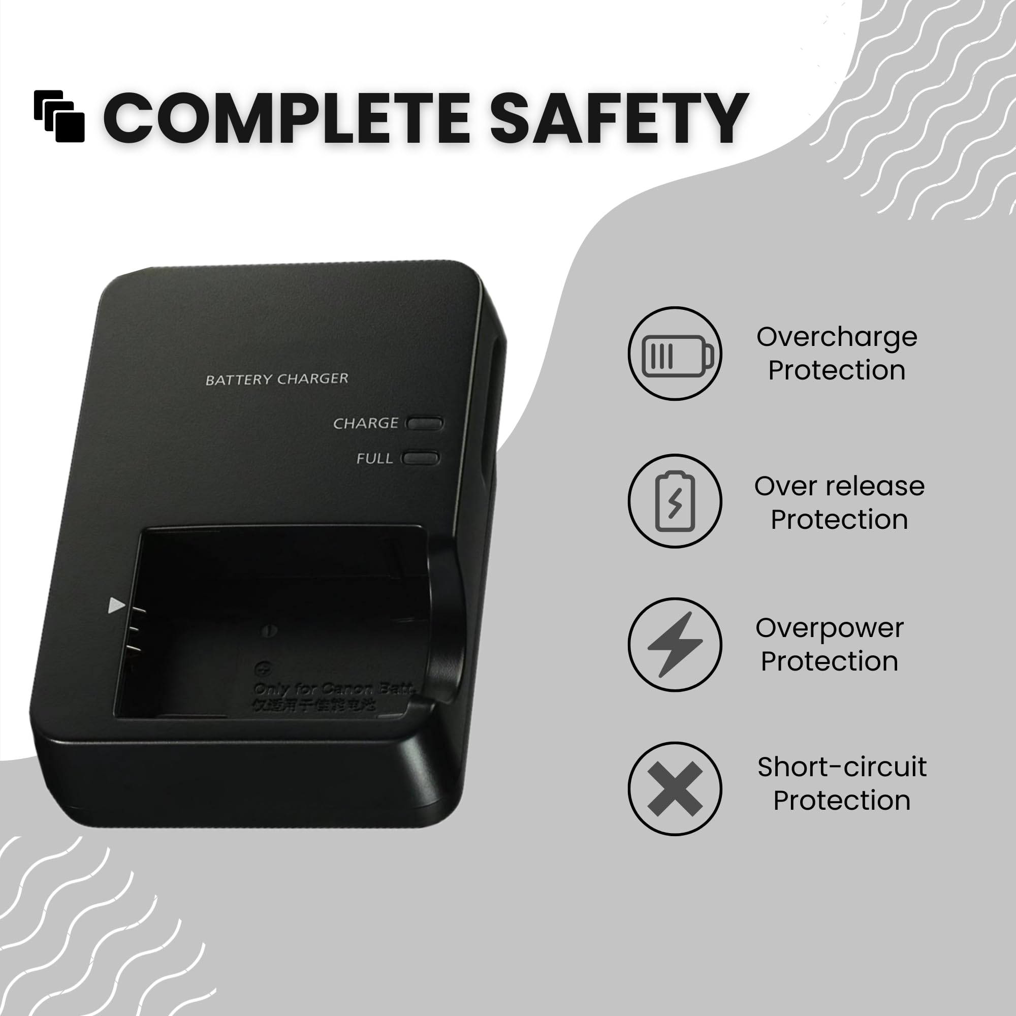 CB-2LH Ladegerät Für Canon Kameras – Kompatibel Mit G7 X Mark II/III, SX730 HS, G5 X Uvm. (NB-13L Akku)