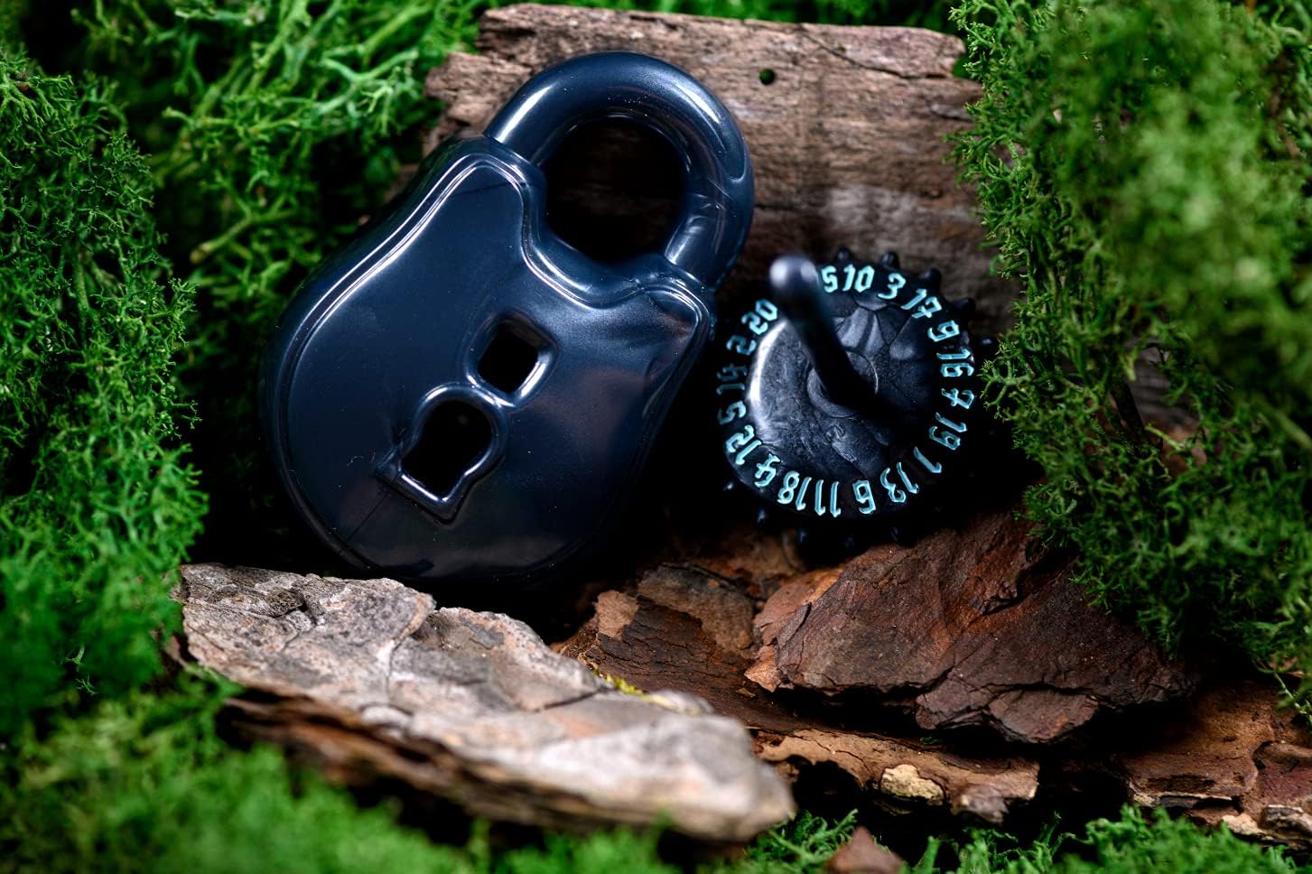 PolyHero Dice: Rogue: d20 Lock & Pick Set: Cold Iron