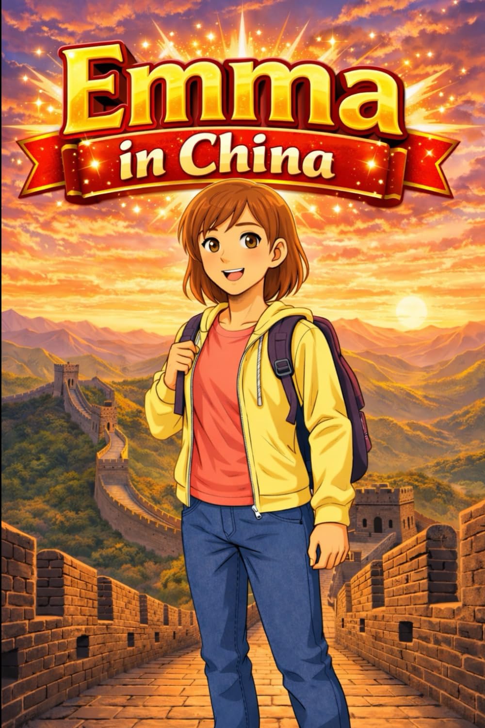 Emma in China: A Simple Story in Easy English for Kids and Early Learners, with Short Sentences, Visual Storytelling, Supporting Reading Skills, ... Development (Easy English Travel Stories)