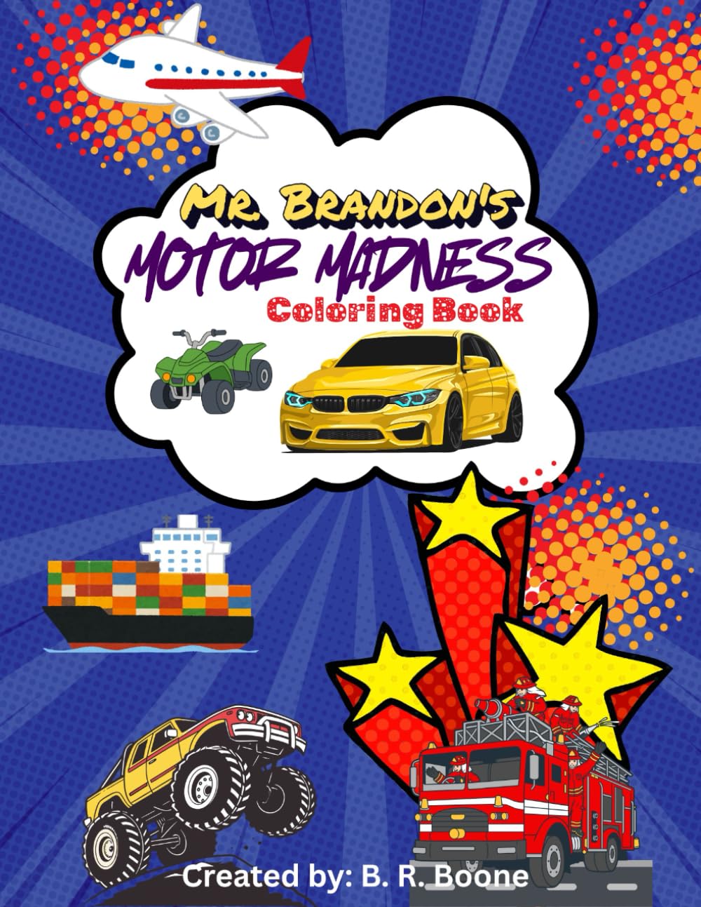 Mr. Brandon's "Motor Madness" Coloring Book