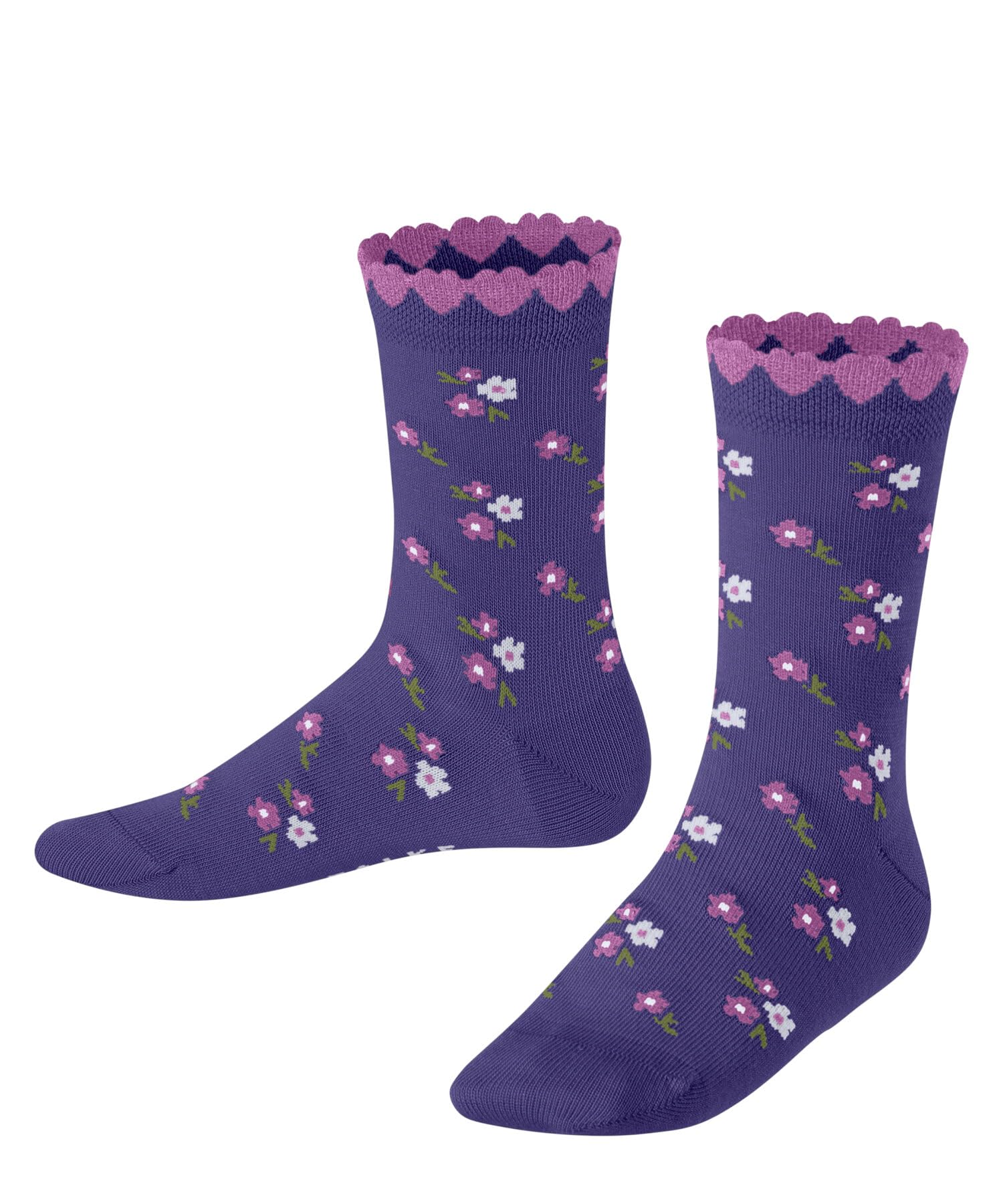 FALKE Reinforced Hard-Wearing Skin-Friendly Do Not Slip In Shoe With Floral Pattern 1 Pair