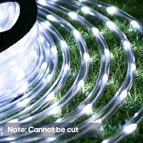 Miniatura 2 de 100 pies 720 luces LED de cuerda al aire libre impermeables con control remoto, 8 modos y 4 niveles de brillo, luces de cuerda para exteriores,