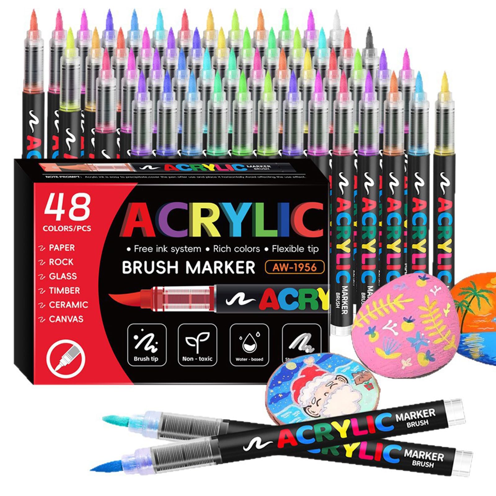 Farbmarker mit weicher Pinselspitze Ausmalen von, 36 colors