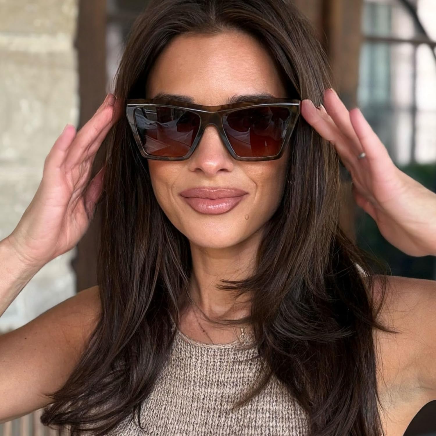 DIFF Jessie James Decker Vivi JJD Angular Designer Sunglasses for Women UV400 Protection