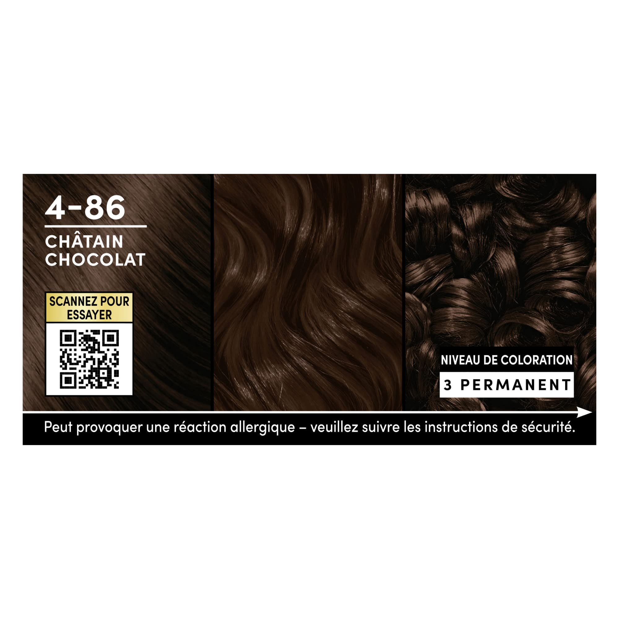 Schwarzkopf Oléo Supreme – Chocolate – 4-86 – Tinte permanente con aceite – Sin amoniaco – Intensidad de color de larga duración – Cubre 100% canas – Sistema Haptiq System