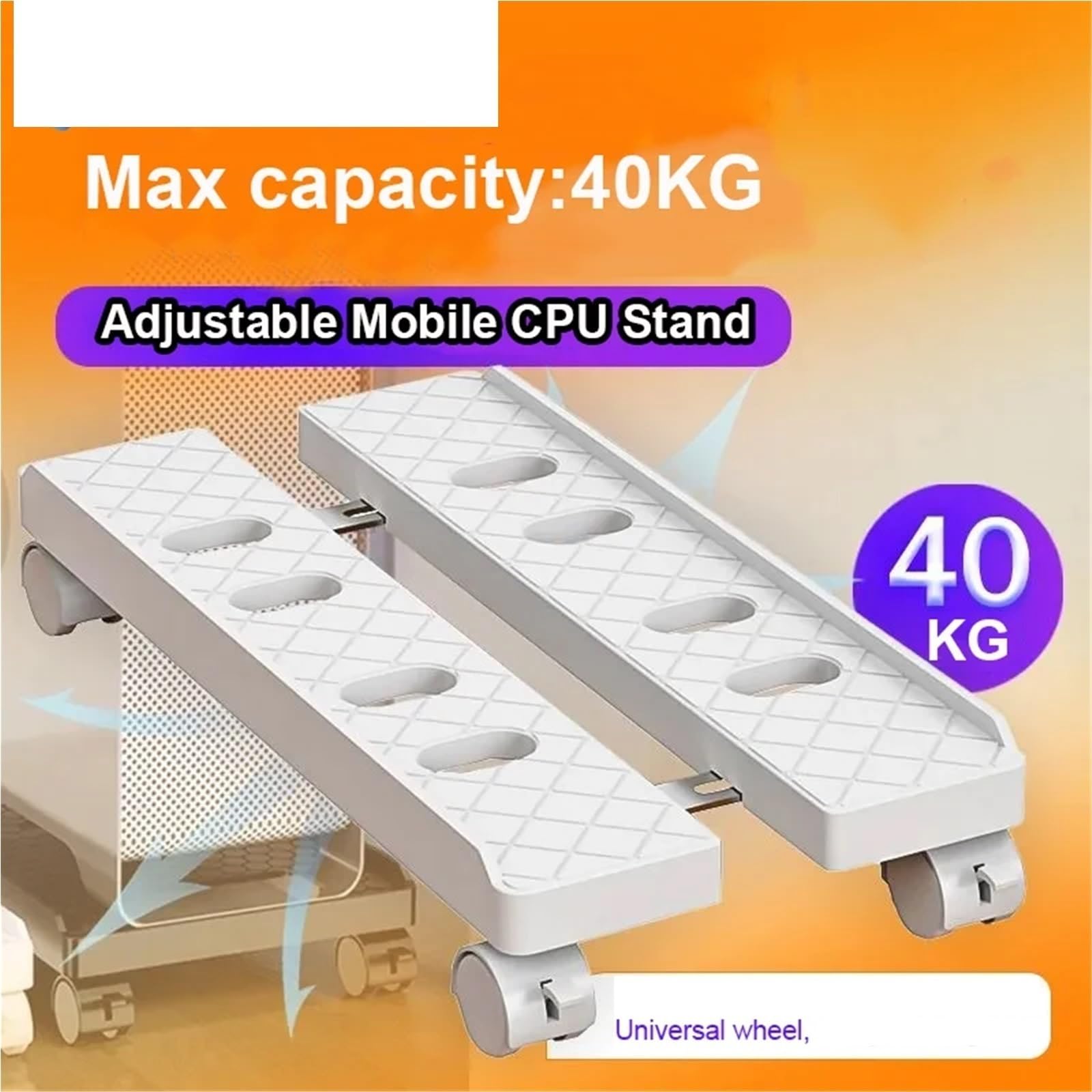 Mobilny stojak na procesor, Stojak na komputer PC, pod biurko, wielokolorowy