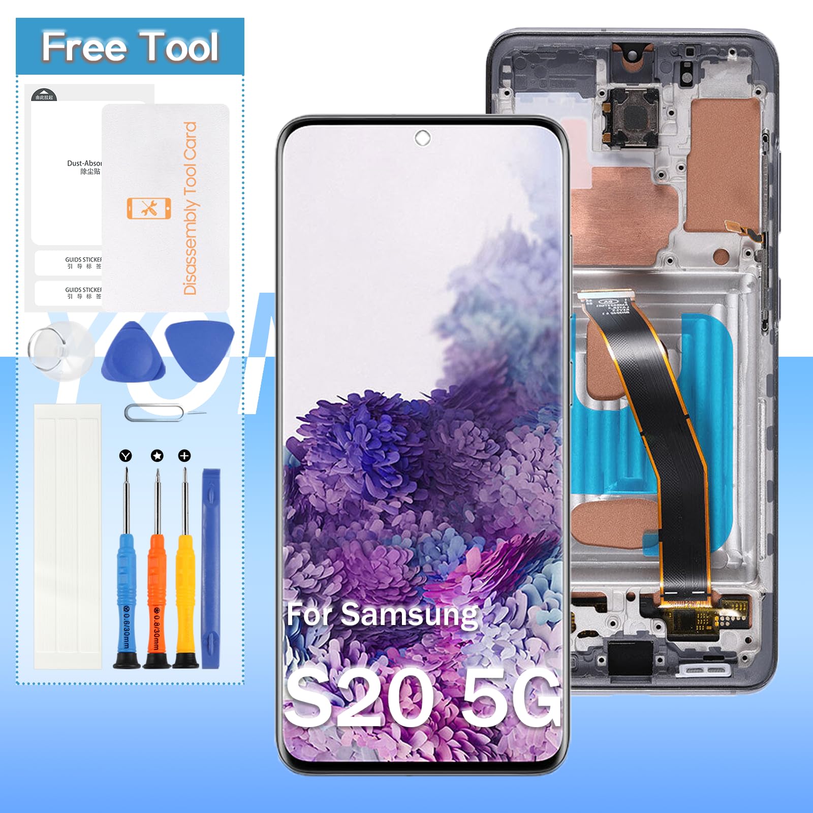 Amazon.com: Screen Replacement for Samsung Galaxy S20 5G (OLED