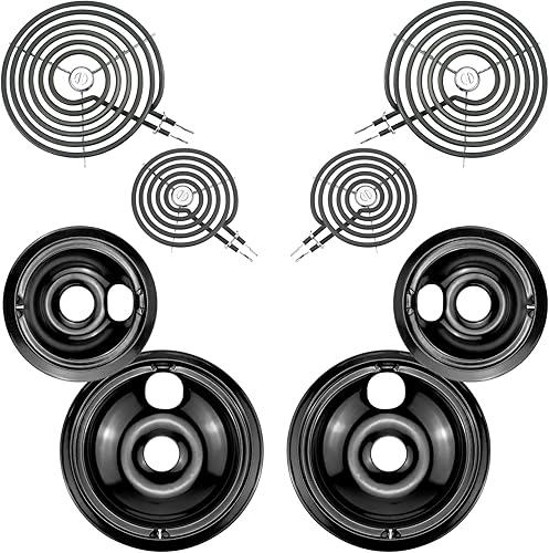 Bandejas de goteo para quemador de estufa eléctrica WB31M19 (8") WB31M20 (6") y quemador superior de estufa eléctrica WB30M1 (6") WB30M2 (8")