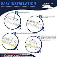 Vista 7 de Juego de limpiaparabrisas compatibles con Mazda 6 2018-2021, CX-5 y CX-9 2017-2021, delanteros, equipo original de repuesto automotriz, 2 piezas