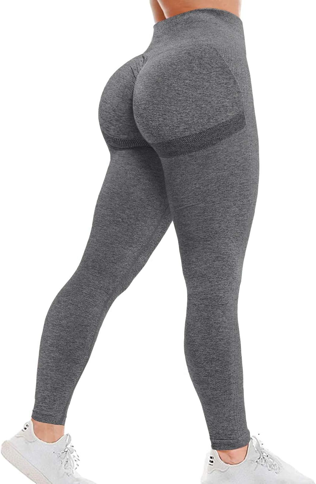 AIMILIA Women's Seamless Leggings Workout Yoga Pants Butt Lifting High Waisted Tummy Control Compression Tights