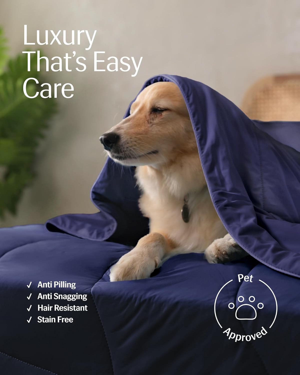 REST® Evercool® Cooling Comforter, King/Cali King, Blanket for Hot Sleepers, All Season Bedding to Keep Cool for Night Sweats, Breathable Lightweight Duvet, 106x90 Inches, Midnight Blue - Image 8