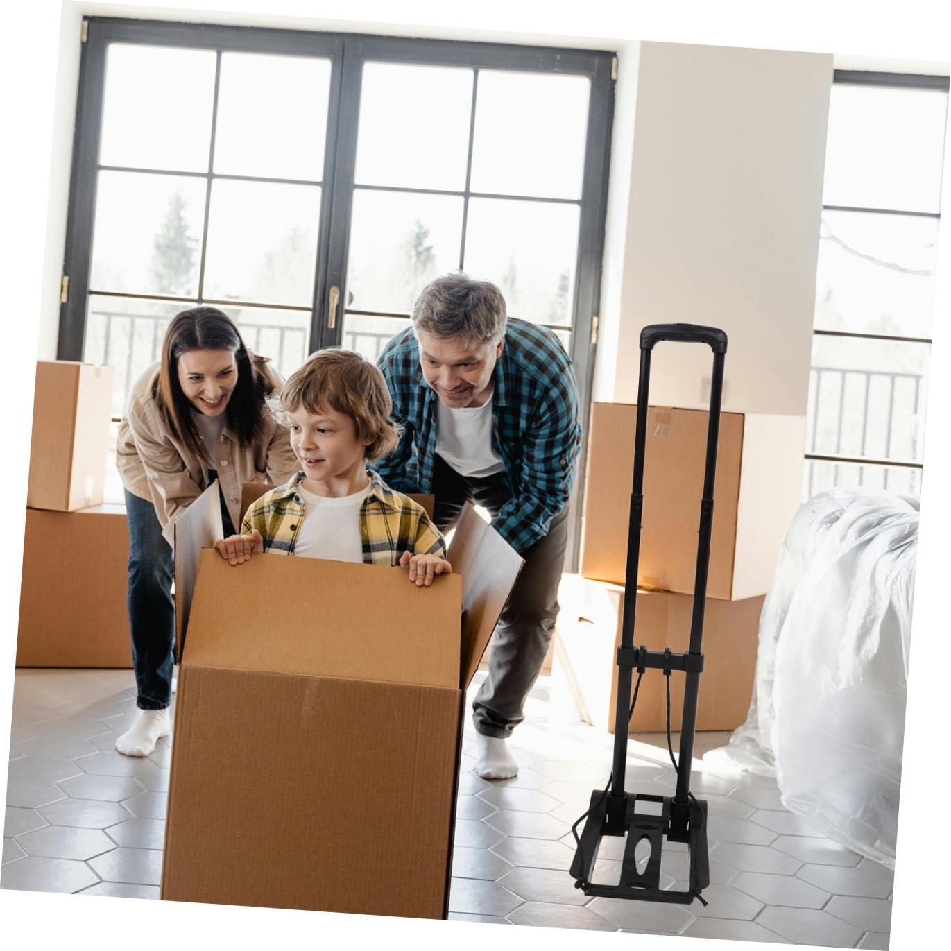 Healeved Carrito Compra Plegable Ruedas, Base Resistente y Estructura de Hierro y Abs, Carrito Portátil para Comestibles Adecuado para Uso Diario y Viajes