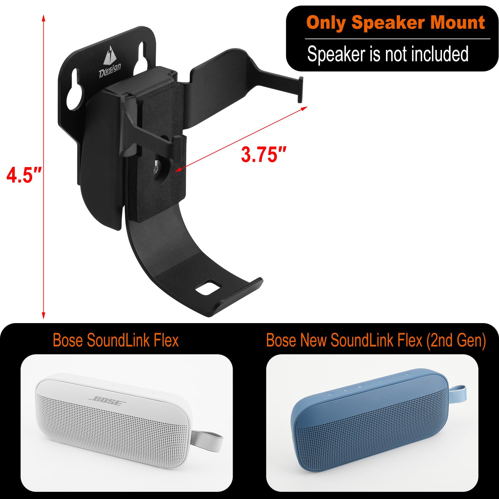 Amazon | TXEsign ウォールスピーカーマウント Bose SoundLink Flex