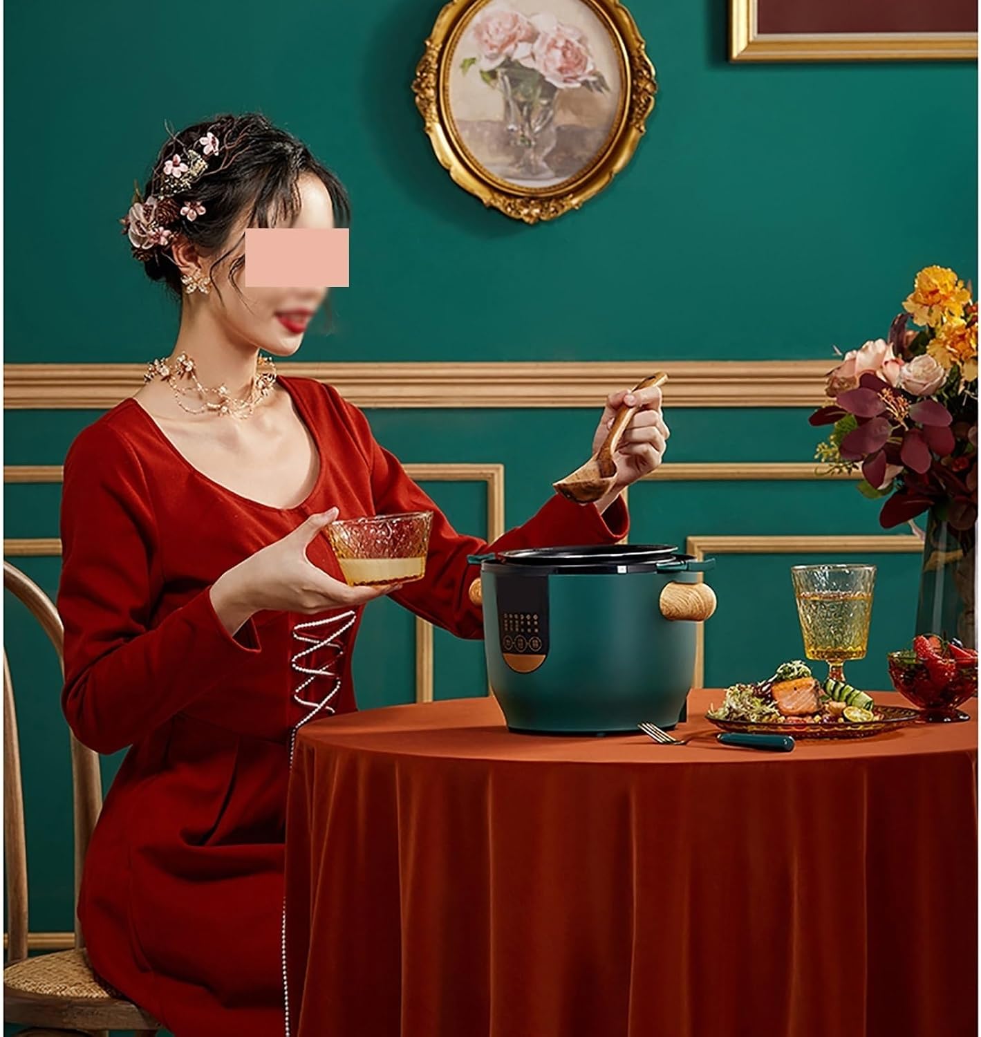 Rice Cooker (2/3L) Smart Appointment Multi-function Mini Rice Cooker, Non-stick Inner Pot, Smart Insulation, for 1-3 People 220-240V US/EU(3l)